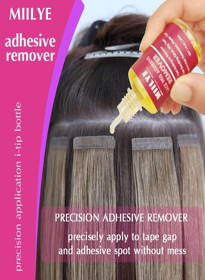 MIILYE Wig Glue Remover x 2 Bottles, Tape in Hair Extensions Remover |Solvent for Adhesive Residue, Lace Front Wig |Poly Hairpieces |Toupee |Cosmetic Hair Bonding Tape Removal - Image 2