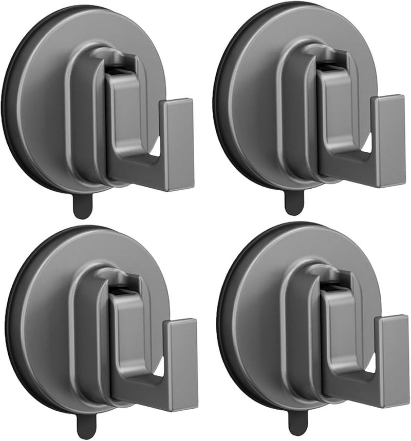 4 قطع خطاطيف شفاطة ثقيلة لتعليق الأكاليل في الحمام والمطبخ والنوافذ بدون حفر مقاومة للماء - Image 1