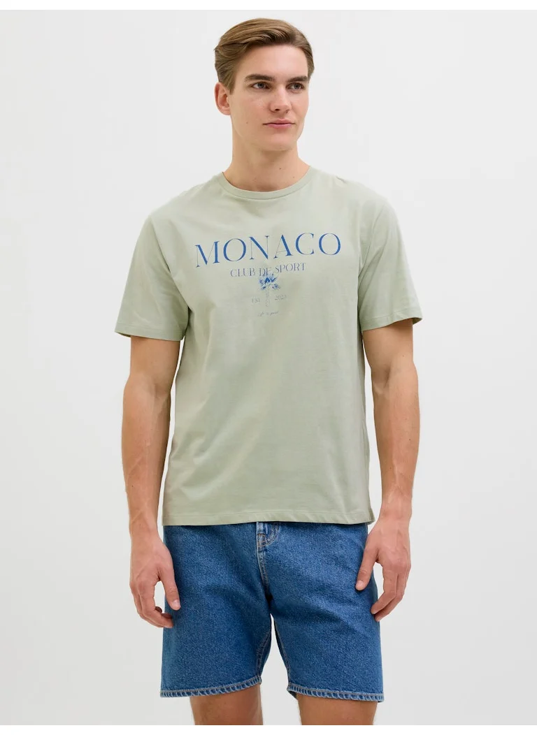 ج ج ريبل من جاك و جونز Short Sleeve Crew Neck T-Shirt