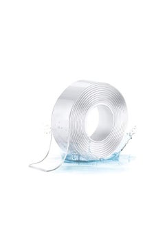 Y&D Double Sided Tape, 5m/16.5ft Easy Tape Heavy Duty, Washable Strong Wall Removable Transparent Sticky Safe and Non-toxic, Corrosion-resistant, for Home Office 