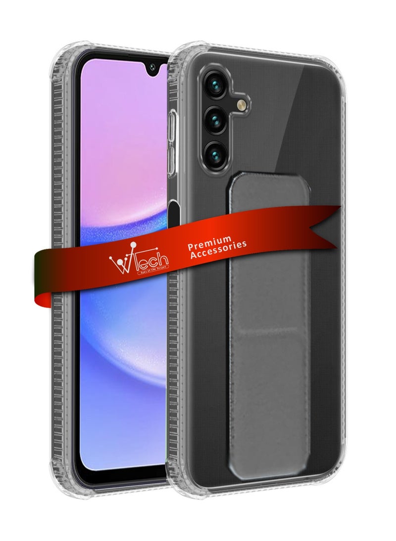 Wtech TPU Hand Grip Air Pillow Case Cover For Samsung Galaxy A15 4G/5G 2023 Clear/Grey  - Image 1