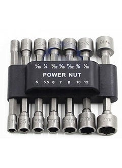 Generic 14 Piece Power Nuts Driver Drill Bit Tools Set, 1/4 inch Driver Hex Metric & Socket Wrench Screw for Power Tools  - Image 1