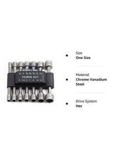 Generic 14 Piece Power Nuts Driver Drill Bit Tools Set, 1/4 inch Driver Hex Metric & Socket Wrench Screw for Power Tools  - Image 3
