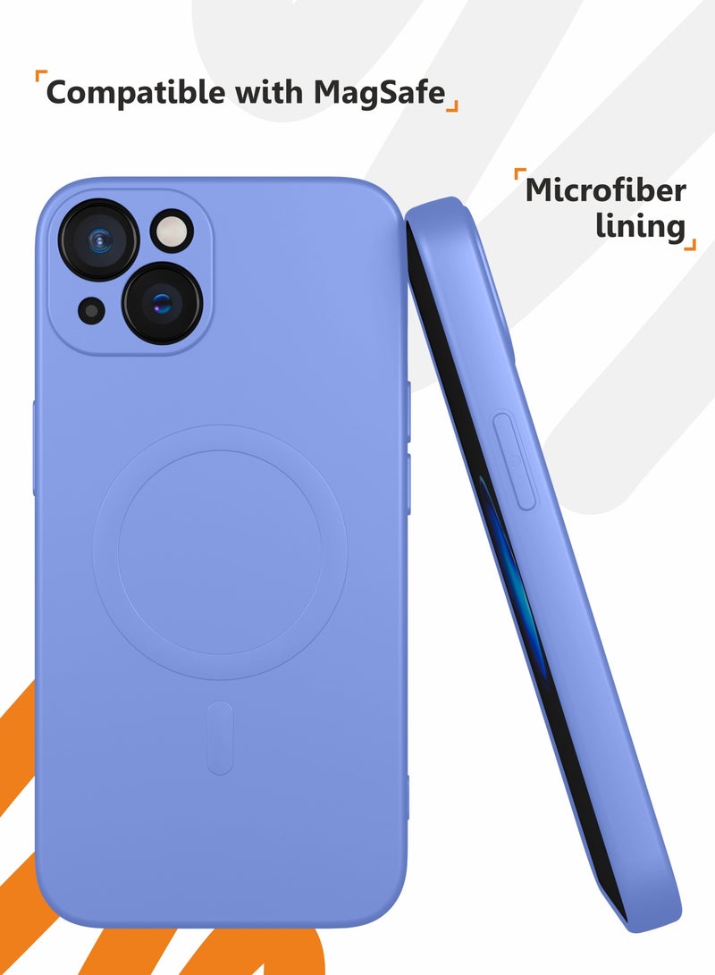 MOBILIUS for iPhone 13 Case, Soft Anti-Scratch Microfiber Lining, Compatible with MagSafe, Shockproof Phone Case for iPhone 13, Purple - Image 3