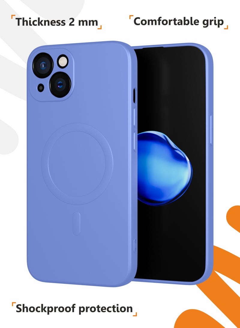 MOBILIUS for iPhone 13 Case, Soft Anti-Scratch Microfiber Lining, Compatible with MagSafe, Shockproof Phone Case for iPhone 13, Purple - Image 5