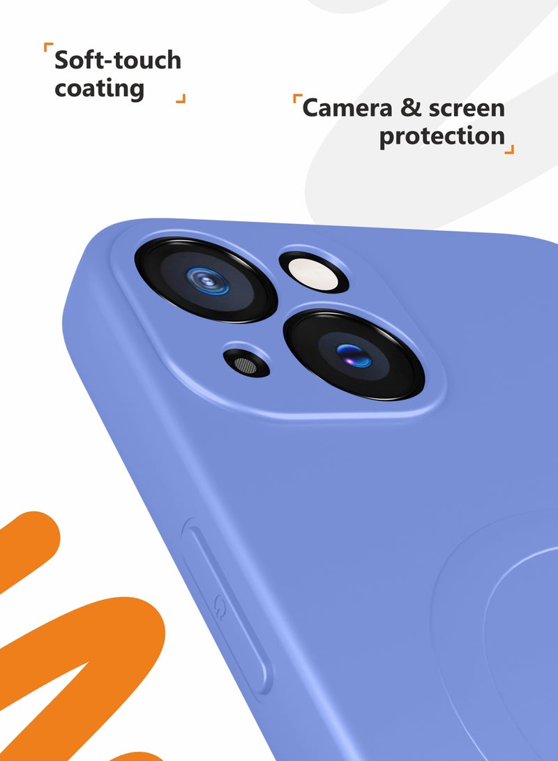 MOBILIUS for iPhone 13 Case, Soft Anti-Scratch Microfiber Lining, Compatible with MagSafe, Shockproof Phone Case for iPhone 13, Purple - Image 4