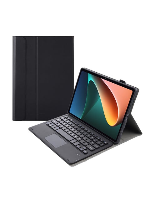 Arabic and English keyboard cover and touch function compatible with Huawei MatePad Pro 11 inch 2022/2024, magnetic detachable touchpad keyboard with pencil holder