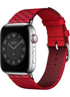 Techmaster Apple Watch Compatible 7 6 5 4 3 2 1 45MM 44MM 42MM Hermes Tme Band Strap 