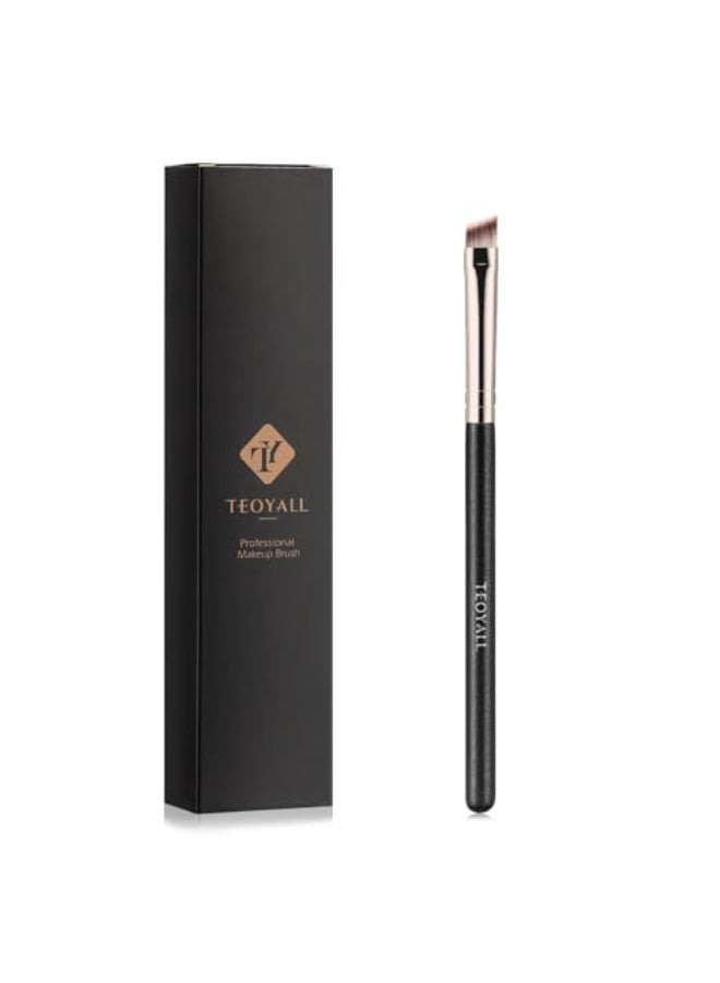 TEOYALL Flat Angled Eyeliner Brush Soft Thin Slanted Synthetic Bristles Precision Eyebrow Brush For Brow Powder Gel Eye Liner - Image 1