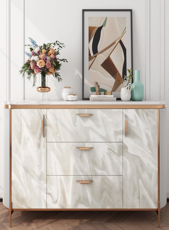 LACHEERY White and Grey Marble Contact Paper Peel and Stick Countertops Waterproof Liquid Marble Wallpaper Self Adhesive Kitchen Bathroom Countertop Vinyl Wrap Roll for Walls Cabinets Desk 15.8"x80" - Image 4
