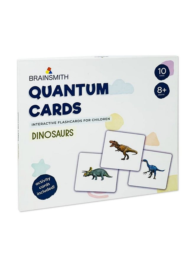 BRAINSMITH Artboard Dinosaurs - Learning Flash Card Set, Multicolour, 8 Months To 8 Years, 10 Cards  - Image 1