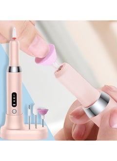 CMGTYYD Electric Nail Drill Machine Pink - Rechargeable Electric Nail Files with 12 Drill Bits | 3 Adjustable Speed Cordless Manicure Pedicure for Manicure and Pedicure | Nail Grinder Human Fast Rotation  - Image 2