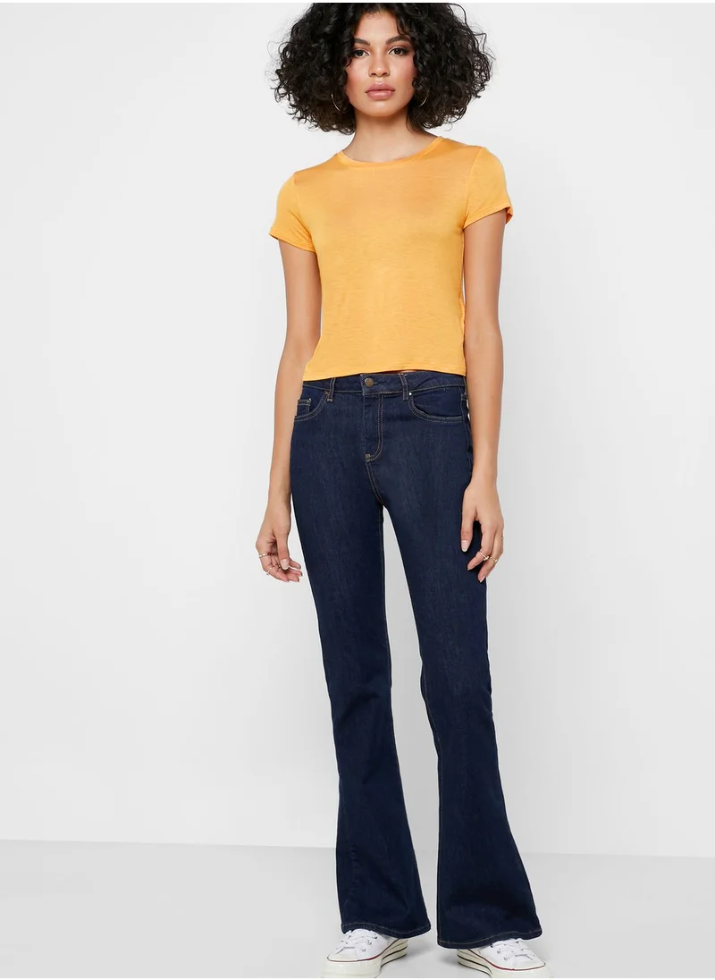 Cotton On Cropped Crew Neck T-Shirt