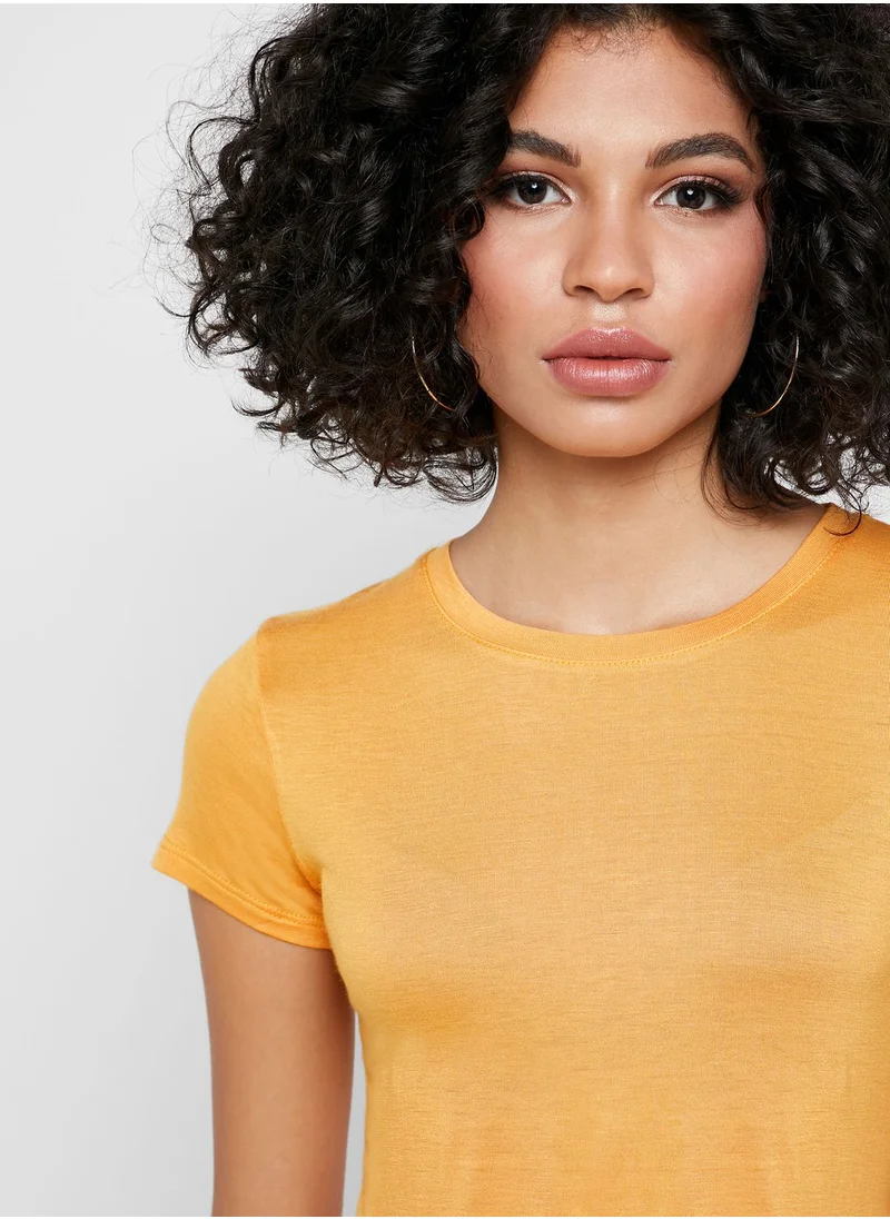 Cotton On Cropped Crew Neck T-Shirt