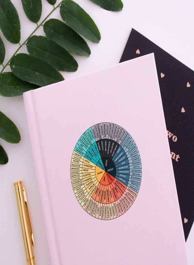 Homakover 10 PCS Feelings Wheel Vinyl Sticker 3.15 in 2.35 in Emotion Decal Office Decor Social Worker Stickers Mental Color Chart for Car Social Worker Counselor Skateboard Fridge Laptop - Image 4