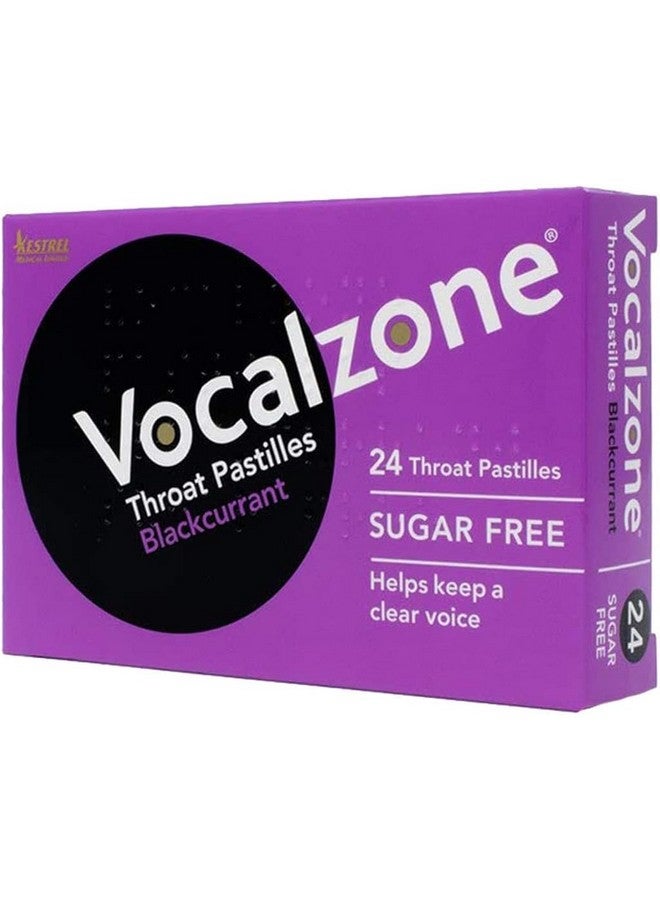 Vocalzone Throat Pastilles 24 Blackcurrant - Image 1