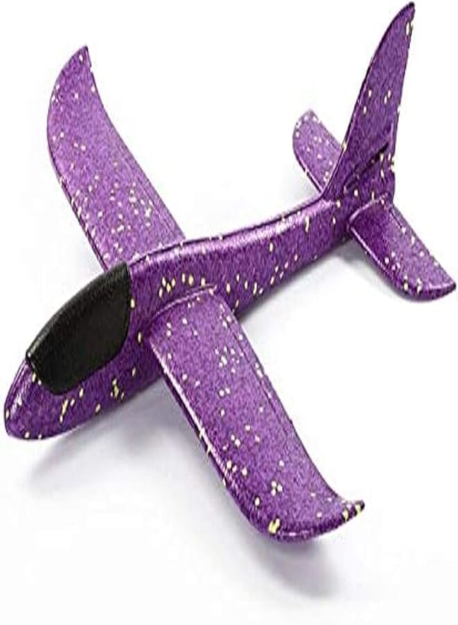 DAYONG DIY Hand Launch Throwing Glider Aircraft Inertial Foam Airplane Toy Plane Model Broken-resistant Kids Toys purple-cc