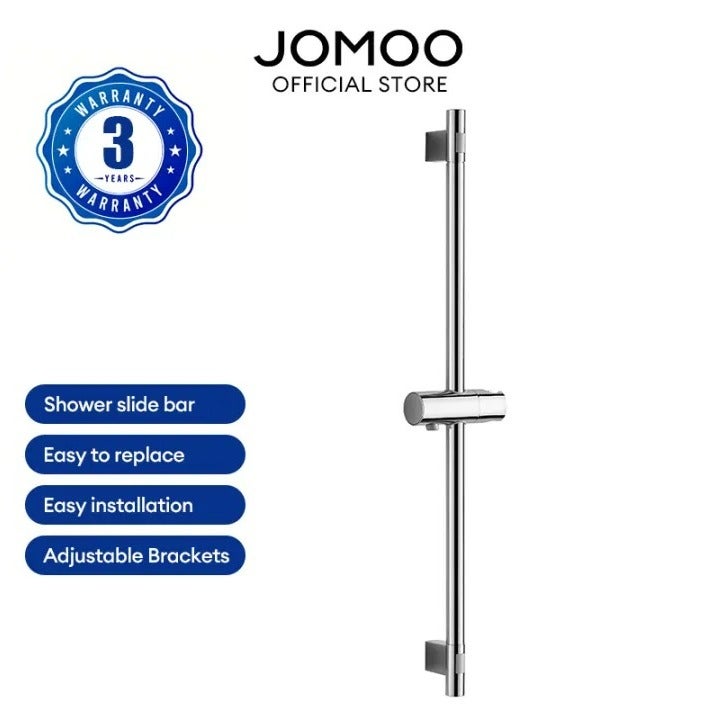 Jomoo Shower Riser Rail, Wall Mounted Shower Rail Adjustable Shower Head Holder, Shower Holder Bracket, Chrome - Image 1