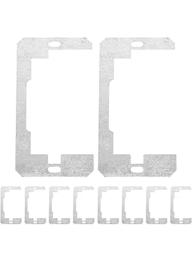 10pcs Metal Outlet Spacers Wall Plate Levelers for Standard Flush Mount Electrical Boxes - Image 1