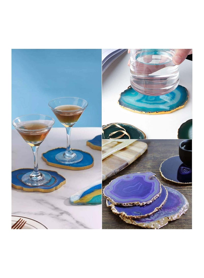 SYOSI Wave Agate Coaster Resin Casting Mold Silicone Making Epoxy Mould Clay for Home Decoration DIY Craft - Image 3
