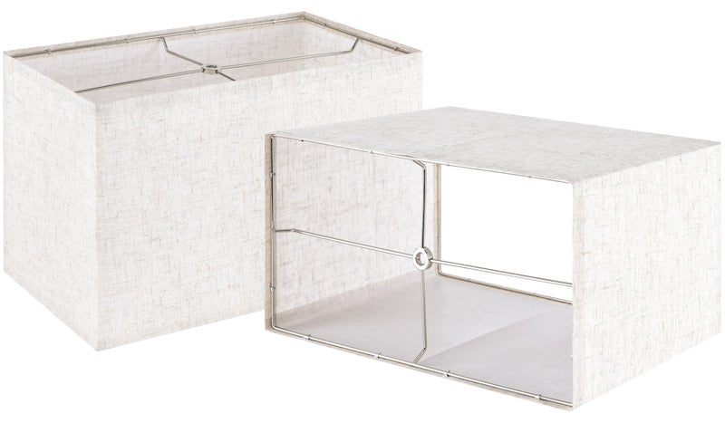 GO&SO GOSO Rectangle Lamp Shades Set of 2 Large8 1610 IN Spider Beige Linen Lampshade for Table Lamps Floor Lamps Modern Foldable Square Lamp Shades Rectangular Natural Fabric Assembly Required - Image 2