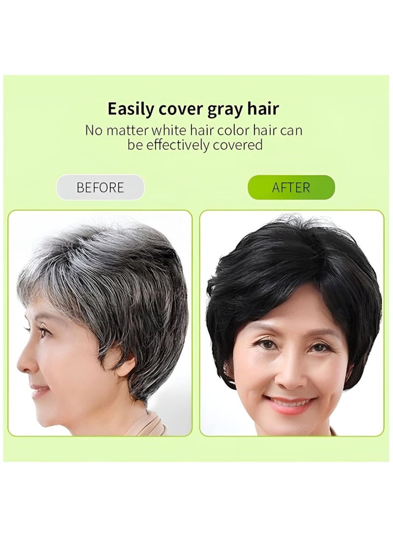 ORTUK 1000ML Apple Hair Cream Ammonia Free, Non Toxic Black Hair Cream for Women, Turn your Grey Hair to Black in 5 Minutes, Fast Coloring Hair Color, Safe Hair Dyeing Cream Instant 100% White Hair Coverage - Image 5