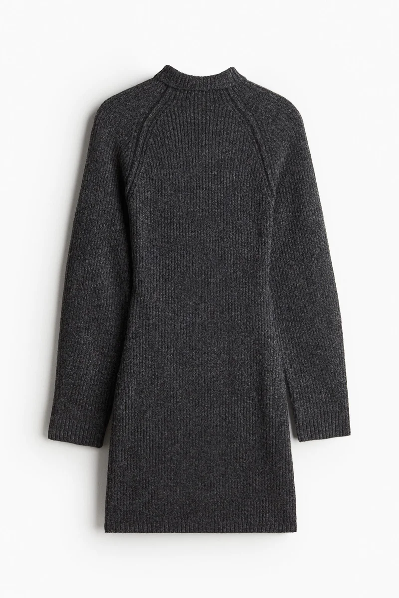 H&M Rib-knit turtleneck dress