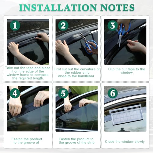 Tujoe 2 Pack Solar Powered Car Exhaust Fan 3 Fans Car Window 4500 RPM Air Vent Radiator Solar Energy Cooling Vent Exhaust for General Types(Solar 3 Fans,Black) - Image 5