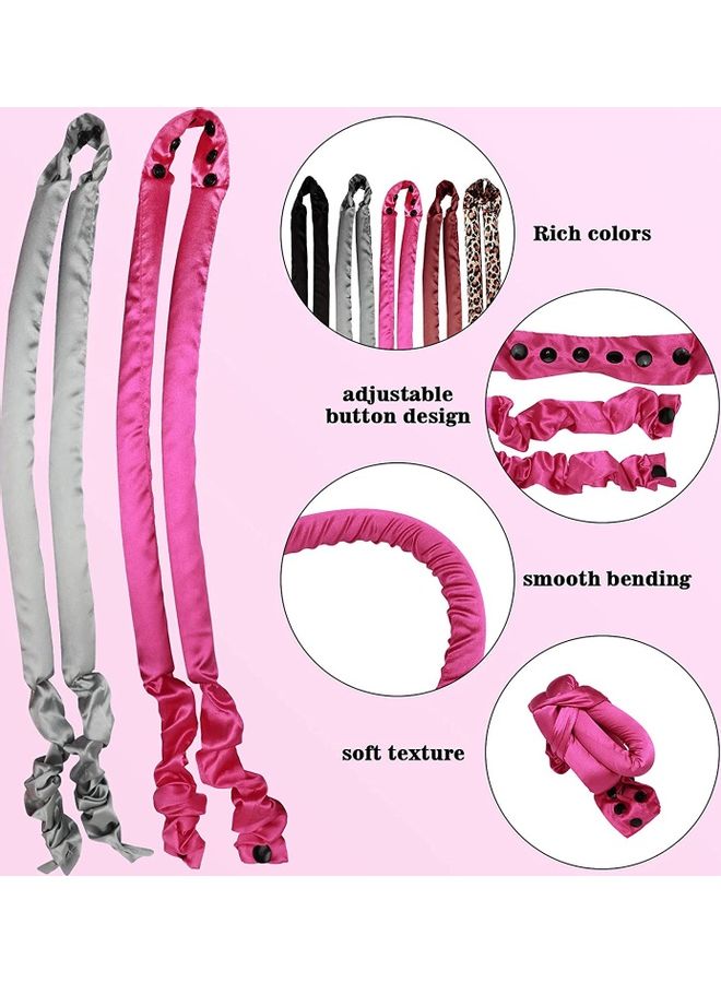 نيبمينينت أدوات تمويج الشعر بدون استخدام الحرارة من قطعتين رمادي/وردي - Image 2