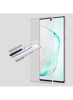 SHOPI Samsung Galaxy Note 10+ (Plus) UV Tempered Glass Full Glue Screen Protector (Clear)  - Image 1