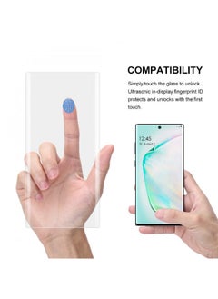 SHOPI Samsung Galaxy Note 10+ (Plus) UV Tempered Glass Full Glue Screen Protector (Clear)  - Image 5