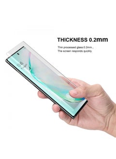 SHOPI Samsung Galaxy Note 10+ (Plus) UV Tempered Glass Full Glue Screen Protector (Clear)  - Image 2