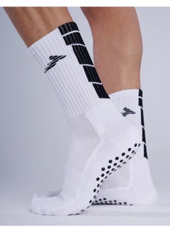 TEMPO Grip Socks White  - Image 4