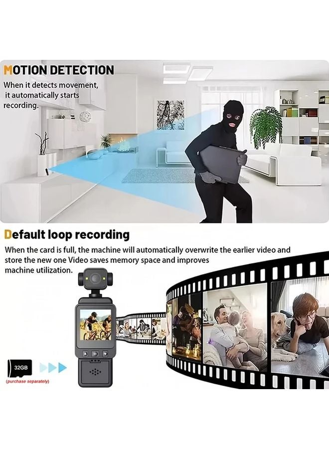 1080P Action Camera With 180 Rotatable Lens Night Vision 32GB Card Included - Image 5