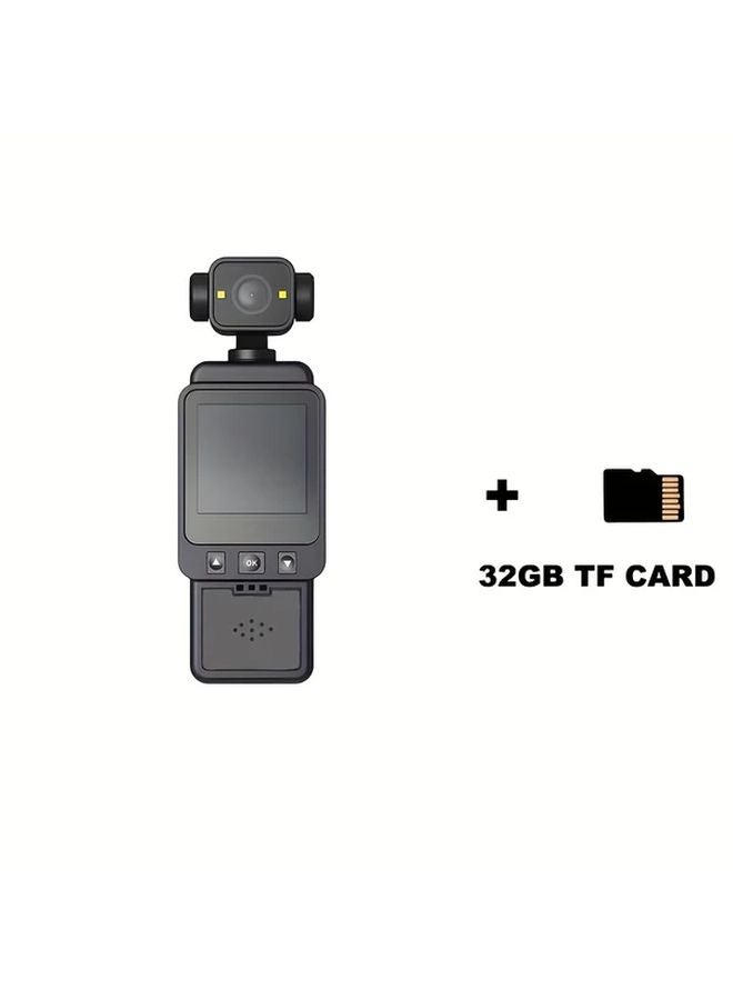 1080P Action Camera With 180 Rotatable Lens Night Vision 32GB Card Included - Image 1