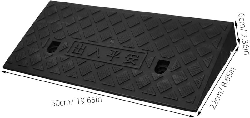 مجموعة منحدر الكرسي المتحرك البلاستيكي مقاس 50 × 22 × 6 سم للمنحدر الداخلي للعتبة العالية - Image 3