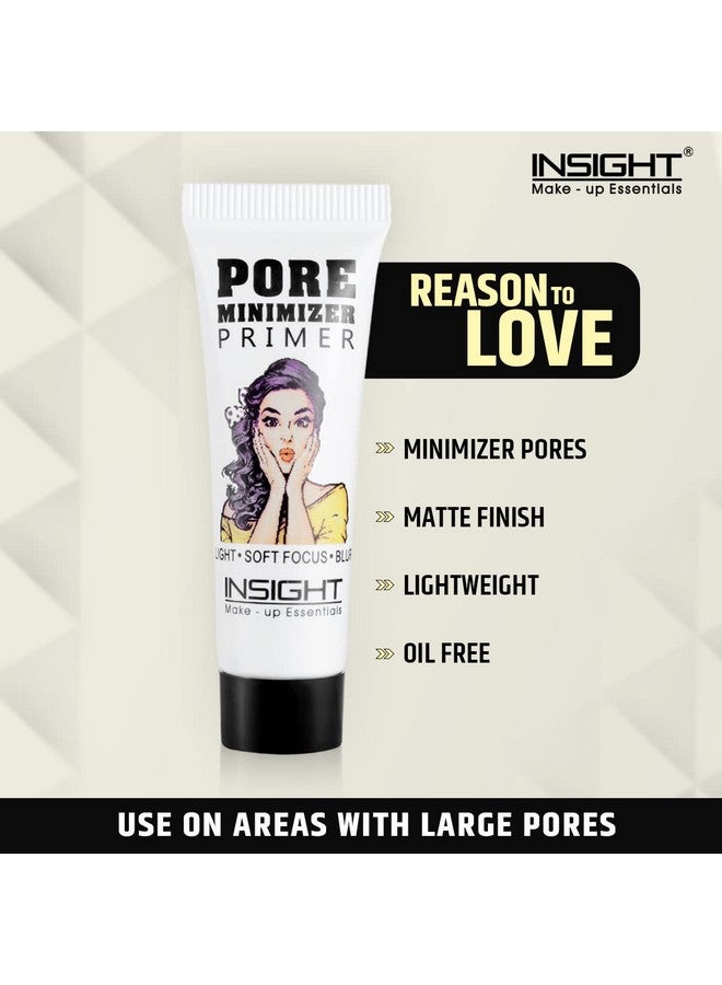 Insight Cosmetics Pore Mnimizer Primer |Primer For Face Makeup | Pores And Fine Lines Minimizer | Hydrating And Moisturising | Infused With Aloe Vera | Silk Matte Finish (10 Ml)  - Image 2