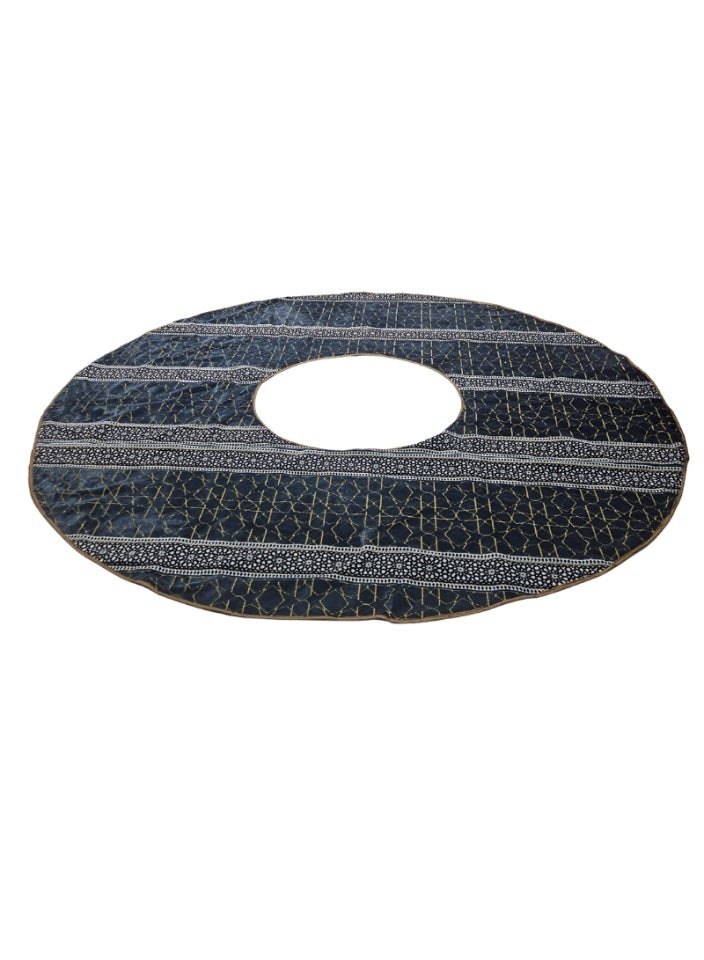 SMART HOME A 6-piece heritage ground seating set suitable for travel, camping, and gardening. The set includes a large round mattress with double padding, a bag, and four bolsters with the bag. The seat features beautiful patterns, double stitching, 20mm padding, and a waterproof Tanzanian underlay fabric. The heavy-duty seating set is made of 8mm and 1mm square tubes. The luxurious set matches the picture. Mattress size is 300x300 cm and the bolster size is 25x50 cm - Image 2