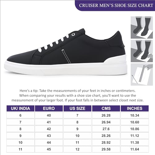 Cruiser Mens Sneaker| Comfort & Style with Soft Cushioned Insole | Classic Canvas Sneakers for Effortless Style |Trendy Lace-Up Design for Casual Outfits (2622) |11 UK - Image 5