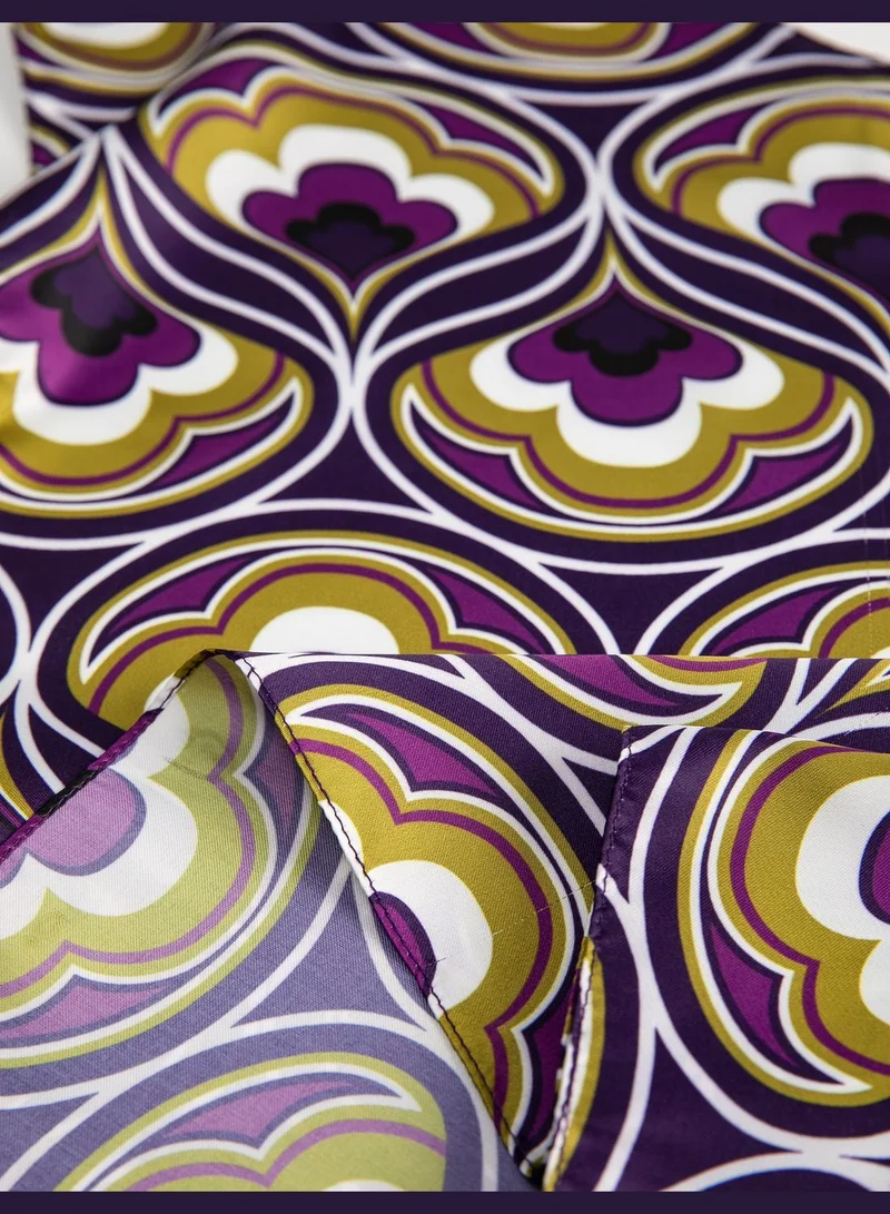 كوتون Floral Printed Satin Scarf