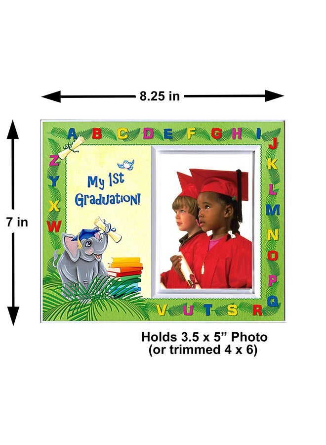 Expressly Yours! Photo Expressions Prek Graduation Kindergarten Preschool Graduation Picture Frame | Colorful and Fun | Holds 3.5 x 5 Photo | First Graduation Keepsake Gift | Innovative Front-Loading Photo | Elephants Design - Image 4