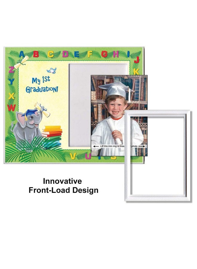 Expressly Yours! Photo Expressions Prek Graduation Kindergarten Preschool Graduation Picture Frame | Colorful and Fun | Holds 3.5 x 5 Photo | First Graduation Keepsake Gift | Innovative Front-Loading Photo | Elephants Design - Image 5