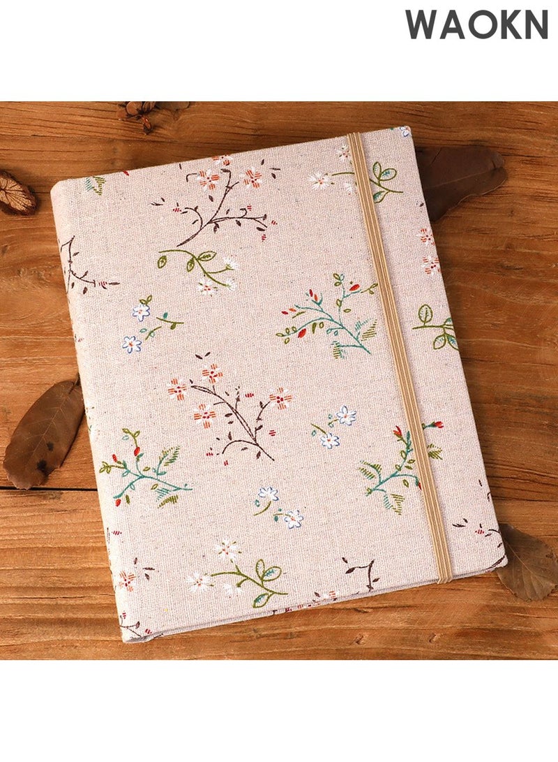 دبليو أيه أو كي أن ألبومات صور عائلية صغيرة محمولة، 200 جيب، نمط زهور، ألبوم صور بحجم 6 بوصات، ألبوم صور محمول، ألبوم صور متين محمول للعائلة والزفاف والأولاد والبنات، هدية عيد ميلاد، لون وردي - Image 1