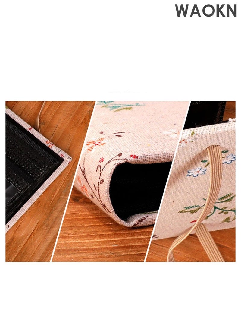 دبليو أيه أو كي أن ألبومات صور عائلية صغيرة محمولة، 200 جيب، نمط زهور، ألبوم صور بحجم 6 بوصات، ألبوم صور محمول، ألبوم صور متين محمول للعائلة والزفاف والأولاد والبنات، هدية عيد ميلاد، لون وردي - Image 2