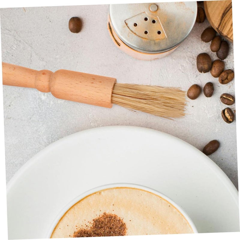 2pcs Coffee Grinder Cleaning Brush Set with Beech Wood Handle Espresso Machine Brush for Coffee Powder and Grinder Maintenance for Kitchen Use - Image 4