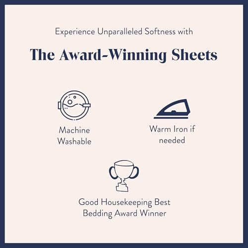Brooklinen Luxury Sateen 4 Piece Sheet Set - 100% Cotton Bed Sheets, Soft & Durable King Size Sheets Set in Cream, Oeko-TEX Certified Bedding Set, 1 Fitted Sheet, 1 Flat Sheet, 2 Pillowcases - Image 4