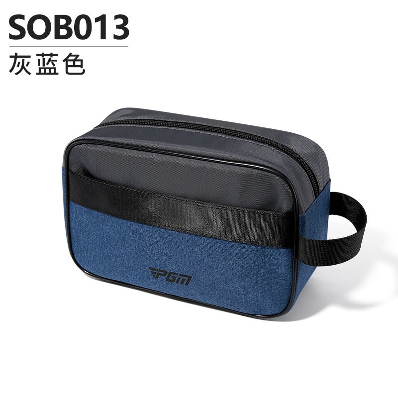 Generic Pgm Mens Golf Bag Large Capacity Portable Waterproof Wallet Storage Bag For Golfers Clubs Cash Card Holders SOB013-gray blue