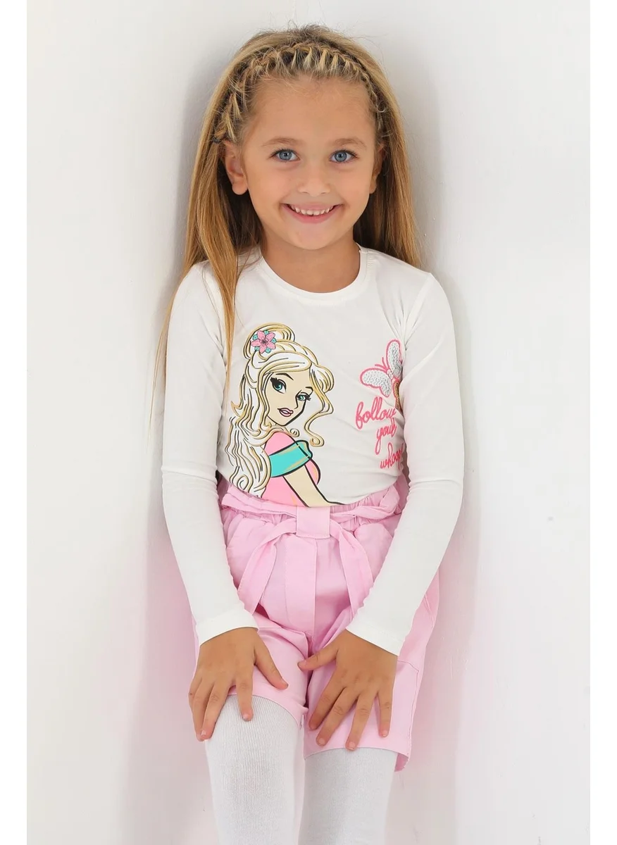 Zepkids Pink Color Girl Shorts