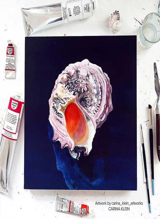 Lukas Studio Artist Oil Color Paints - High-pigment oil paint made with natural binder for artist, painting, & more! - [Naples Yellow - 200 mL] - Image 2