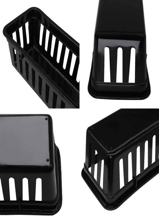 FEOOWV Classroom Pencil or Rubber Organizer Basket Trays, Office Supply Baskets Organization Trays for Home School Classroom Office 12 Pack (Black) - Image 3